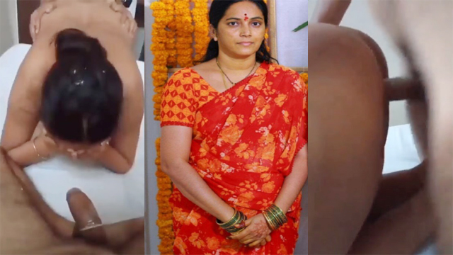 Office Maid Aunty Met Threesome Sex